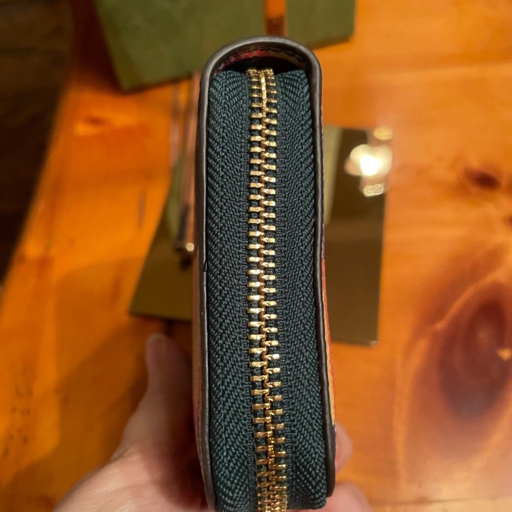 Tory Burch Multicolor Plaid Wallet - Picture 4 of 8